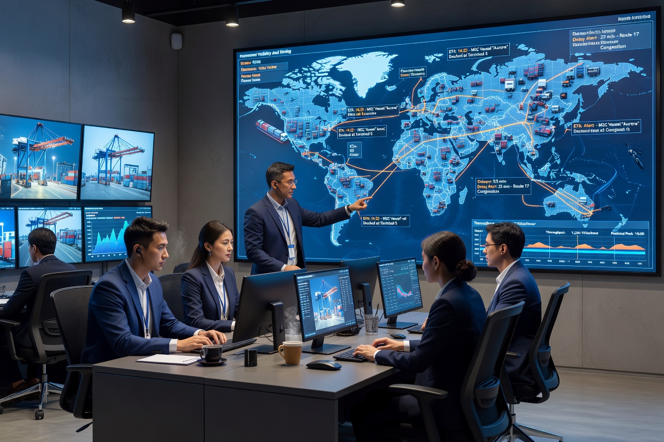 Aether Logistics control room